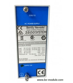 Bently Nevada 3500/15 106M1079‑01 Redundant Power Supply Module Bently Nevada 3500/15 106M1079‑01 Redundant Power Supply Module