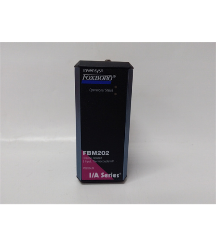 FOXBORO FBM202 8CH Thermocouple mV Isolated Analog Input Module I A Series Compact 200 DCS