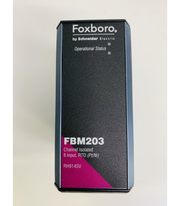 FOXBORO FBM203 8-Channel Channel-Isolated RTD Temperature Input Fieldbus Module For I A Series EcoStruxure DCS