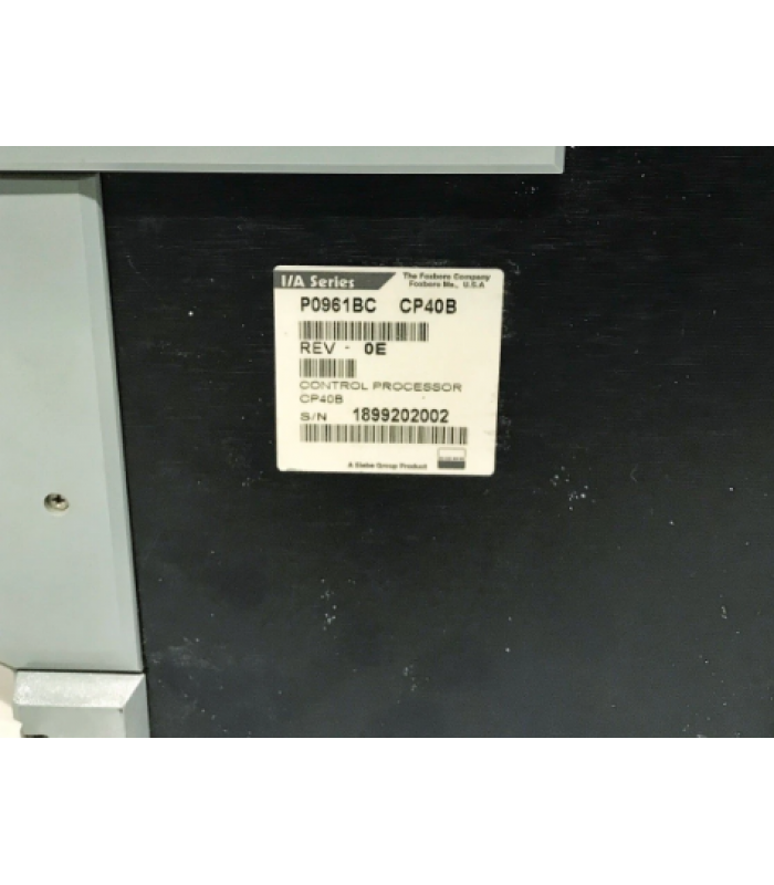FOXBORO CP40B High Performance Control Processor I A Series DCS (Hardware PN P0961BC)