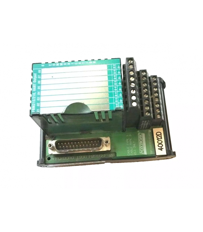FOXBORO P0917XV  Analog Input Module Wei