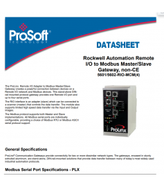 Prosoft 5601-RIO-MCM  Remote I/O to Module