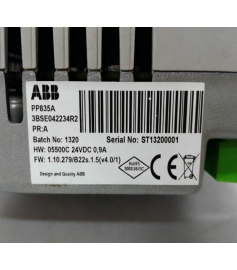 ABB PP835A 3BSE042234R2 Operator Panel ABB PP835A 3BSE042234R2 Operator Panel