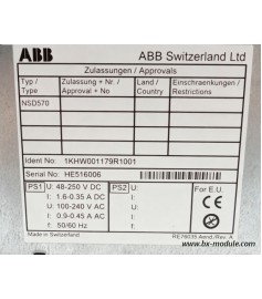 ABB NSD570 1KHW001179R1001 | Industrial Excitation Control Module ABB NSD570 1KHW001179R1001 | Industrial Excitation Control Module