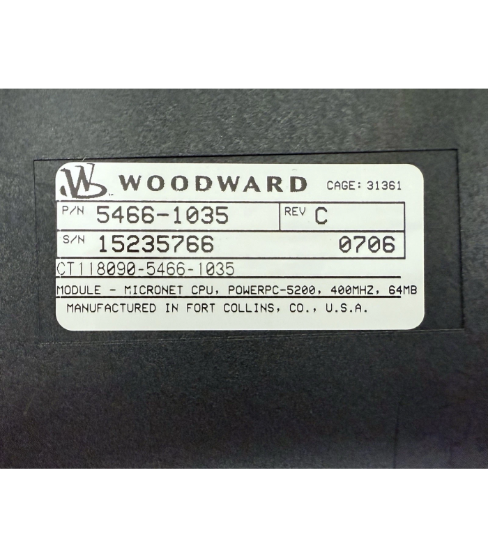 WOODWARD 5466-1035 electronic control module WOODWARD 5466-1035 electronic control module