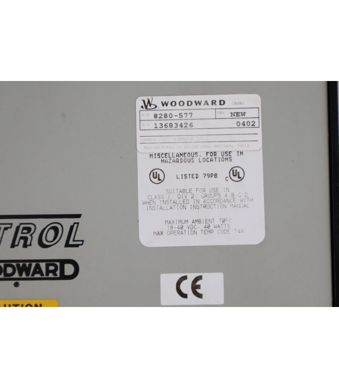 WOODWARD 8280-577 Generator Control Module WOODWARD 8280-577 Generator Control Module