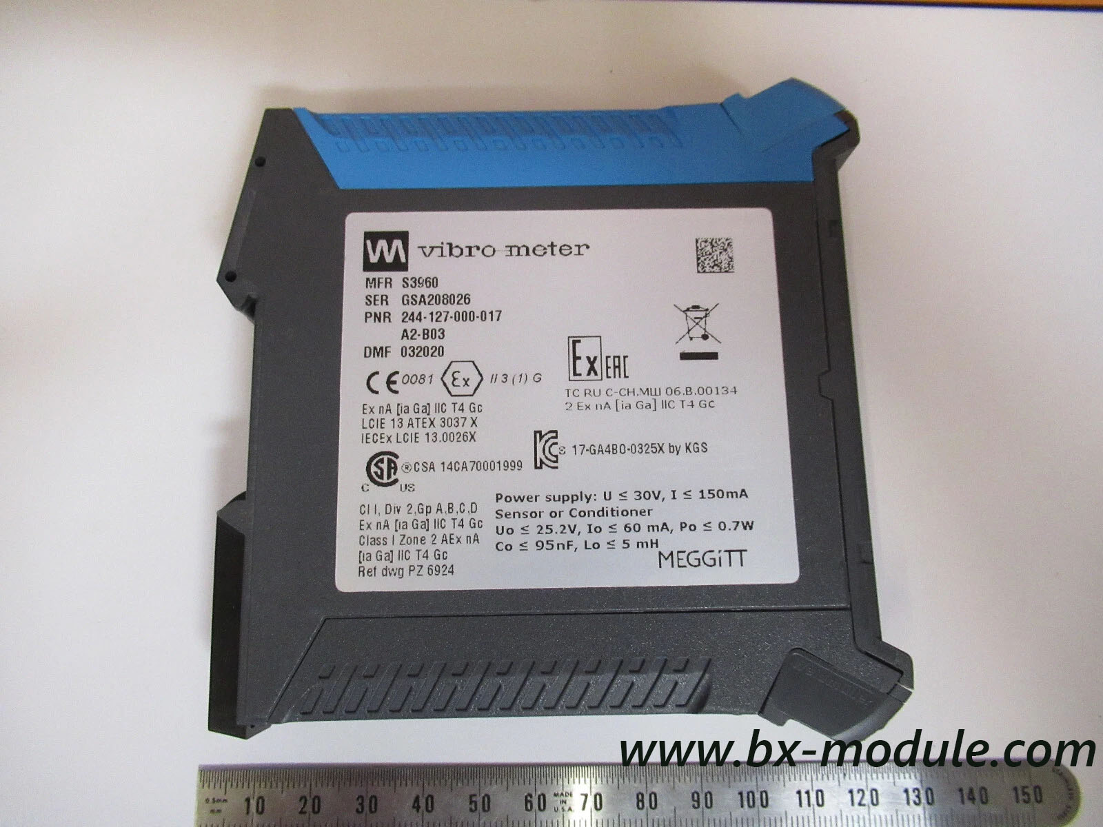 Meggitt 244-127-000-017-A2-B03 Vibration Sensor Transmitter jpg