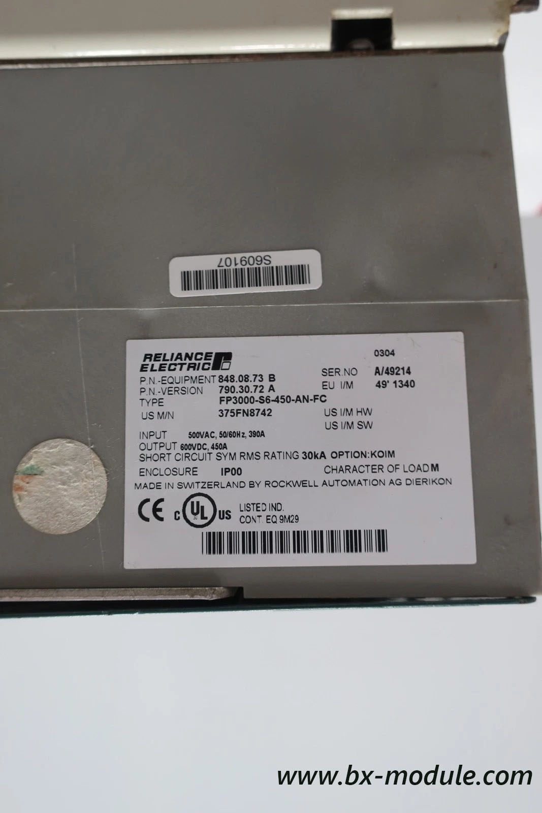 Reliance Electric FP3000‑S6R 1600‑50‑AN‑FC jgp