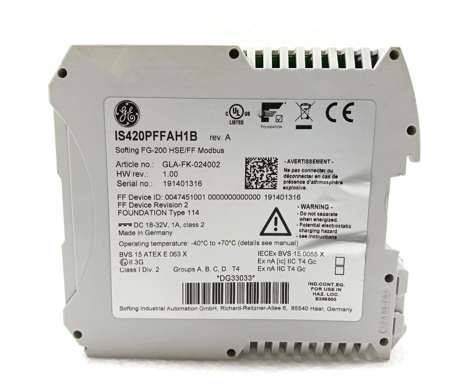 GE IS420PFFAH1B jpg