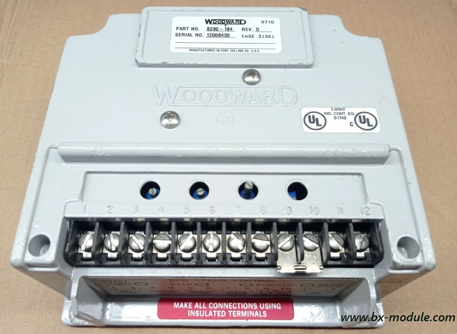 WOODWARD 8290‑184 | Digital Turbine Governor Control Module jpg