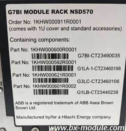 ABB NSD570 1KHW000911R0001 High-Performance Servo Drive Control Module jpg