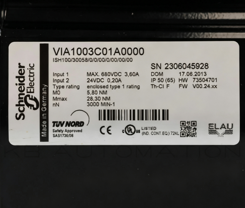 Schneider Electric VIA1003C01A0000 Industrial Control Module jpg