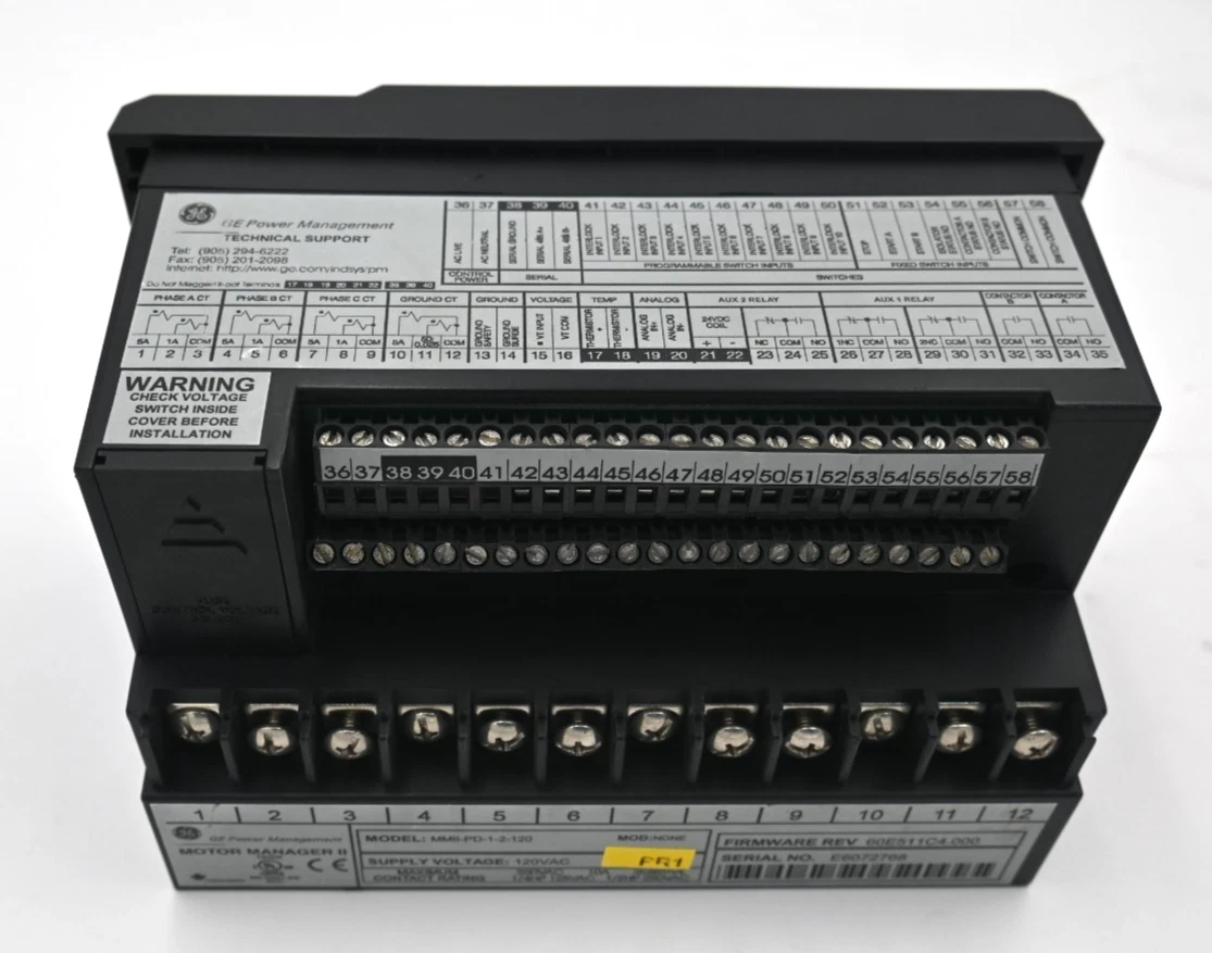 GE MMII-PD-1-2-120 Industrial Control Module jpg
