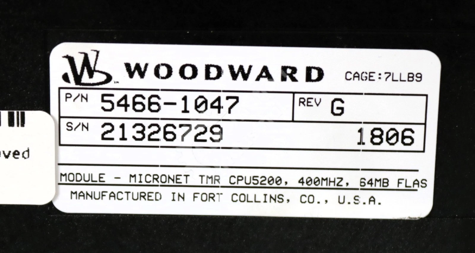 WOODWARD 5466-1047 Industrial Turbine Control Module
